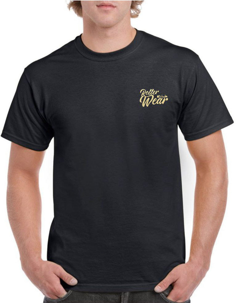 Wapen van Rotterdam T-Shirt Goud met 3D vinyl