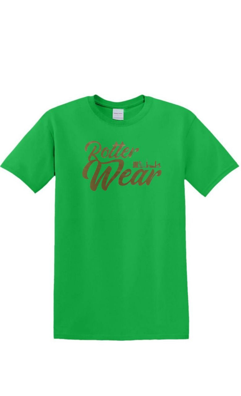 Logo T-shirt Rotterwear donker goud